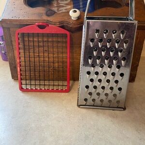 Vintage Bronwell 349 Cheese Grater Kitchen Antique Decor Veggie Chopper 60s 70s